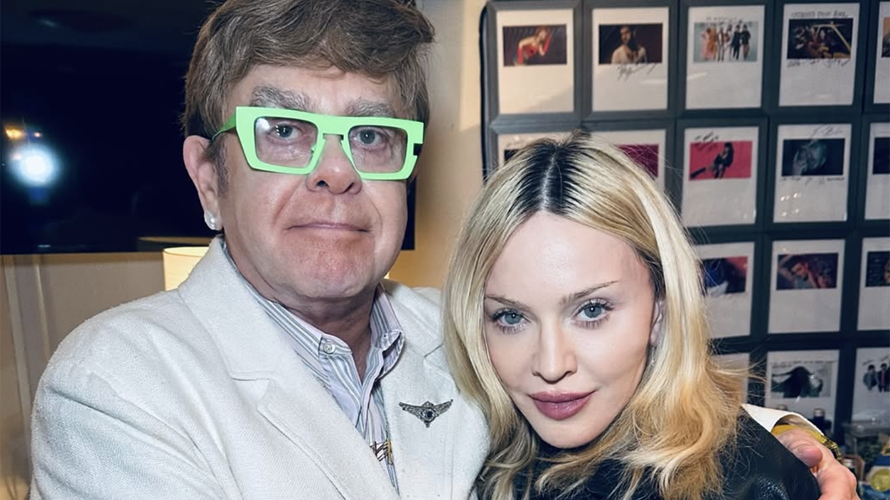 madonna Madonna & Elton John Have 'Finally Buried The Hatchet'