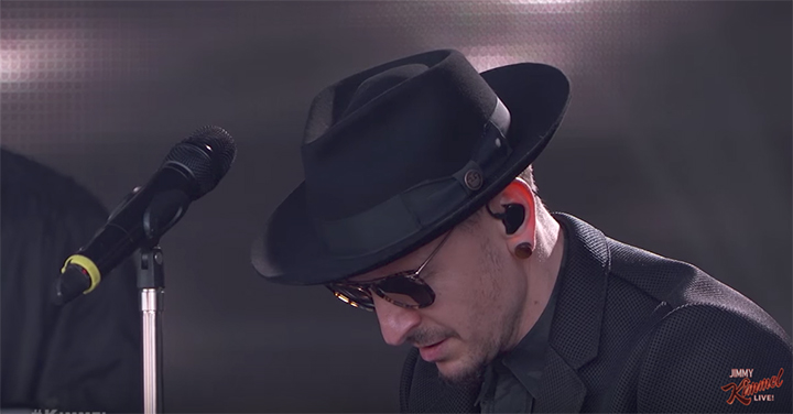WATCH Chester Bennington Gets Emotional Singing One More Light